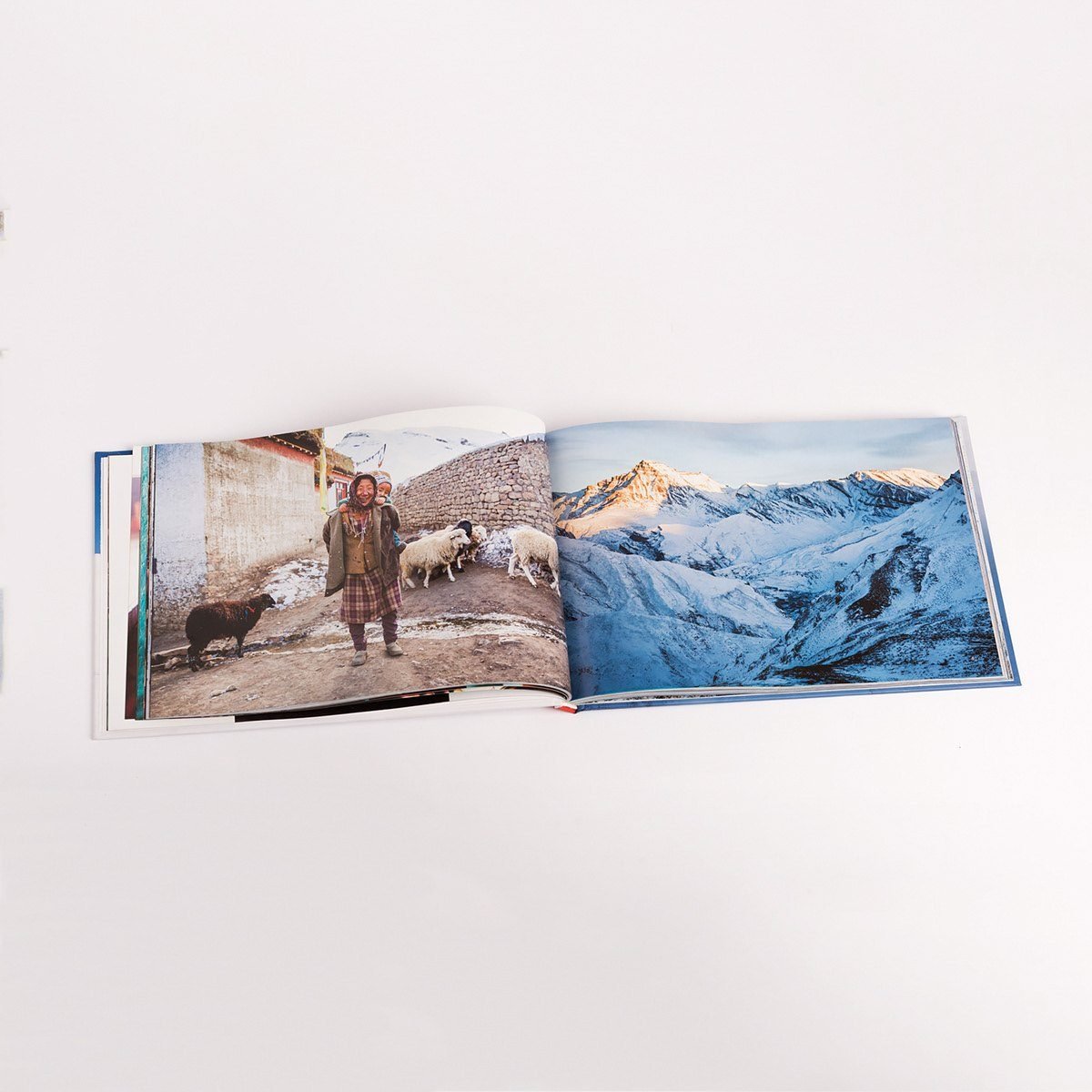 Life in Spiti, open spread